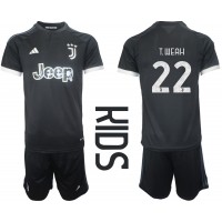 Juventus Timothy Weah #22 Tredje trøje Børn 2023-24 Kortærmet (+ Korte bukser)